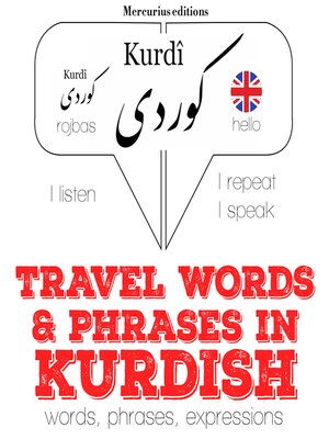 cover image of Travel words and phrases in Kurdish